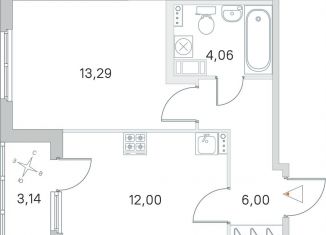 Продается 1-комнатная квартира, 36.9 м2, Санкт-Петербург