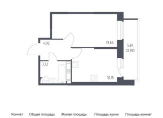 Продажа однокомнатной квартиры, 34.5 м2, Колпино, жилой комплекс Новое Колпино, к39