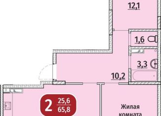 Продаю двухкомнатную квартиру, 68.4 м2, Чебоксары, Московский район, Гражданская улица, поз4