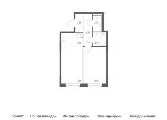 Продам 1-комнатную квартиру, 45 м2, поселение Филимонковское, жилой комплекс Квартал Марьино, к4