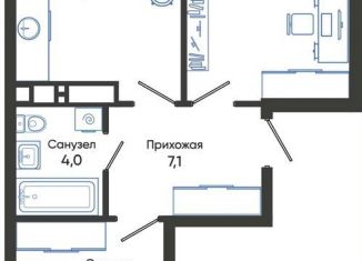 Продам двухкомнатную квартиру, 55.9 м2, Новороссийск