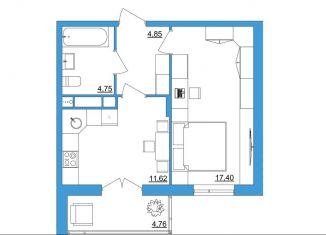 Продажа 1-комнатной квартиры, 43.3 м2, Владимирская область