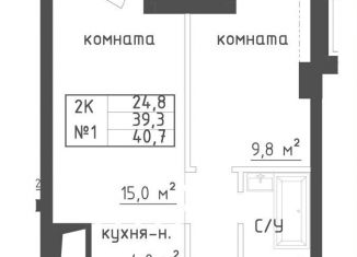 Продажа 2-комнатной квартиры, 40.7 м2, Самара, Галактионовская улица, метро Алабинская