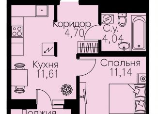 Однокомнатная квартира на продажу, 33.4 м2, Кудрово, проспект Строителей, 1к1