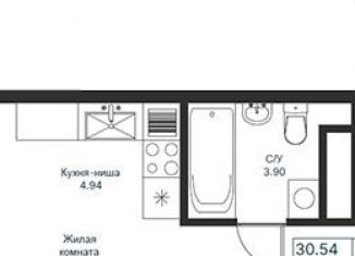 Квартира на продажу студия, 30.5 м2, Казань, жилой комплекс Мой Ритм, ПК14