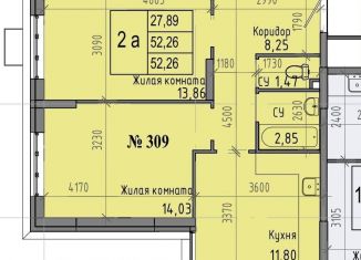 Продажа 2-комнатной квартиры, 52.3 м2, Волгоградская область, Родниковая улица, 66