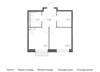 Продаю однокомнатную квартиру, 35.1 м2, Московская область