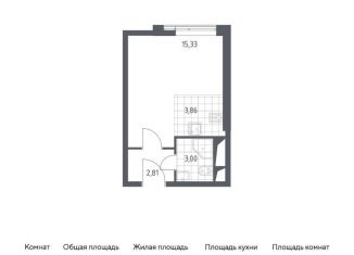 Продается квартира студия, 25 м2, Московская область, жилой комплекс Спутник, к13