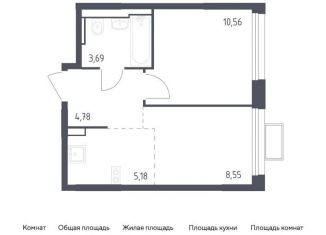 Продаю однокомнатную квартиру, 32.8 м2, Красногорск, жилой комплекс Квартал Строгино, к2