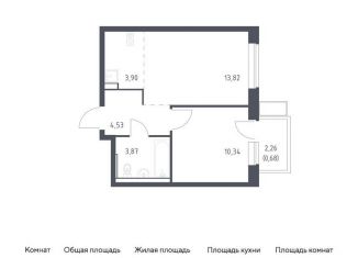 Продам 1-комнатную квартиру, 37.1 м2, посёлок Жилино-1, жилой комплекс Егорово Парк, к3.2, ЖК Егорово Парк