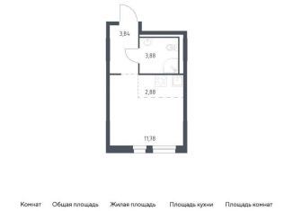 Квартира на продажу студия, 22.4 м2, деревня Новосаратовка, Невская Долина, 1.3