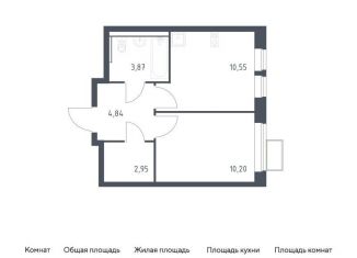 1-комнатная квартира на продажу, 32.4 м2, посёлок Жилино-1, жилой комплекс Егорово Парк, к3.2, ЖК Егорово Парк