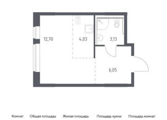 Продается квартира студия, 25.9 м2, Москва, жилой комплекс Квартал Марьино, к4