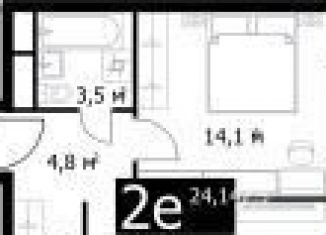 1-комнатная квартира на продажу, 42.5 м2, Москва, Красносельский район, Большая Спасская улица, 35