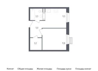 Продается 1-ком. квартира, 32.6 м2, Москва, жилой комплекс Эко Бунино, к18-19