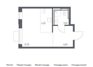 Продается квартира студия, 25.8 м2, Московская область, жилой комплекс Прибрежный Парк, 10.2