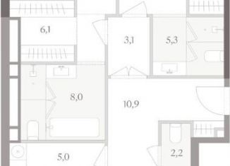 Продам двухкомнатную квартиру, 210.8 м2, Москва, Тессинский переулок, 1, Таганский район