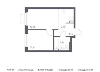 Продается 1-комнатная квартира, 34.4 м2, Ленинский городской округ, жилой комплекс Новое Видное, 13.1