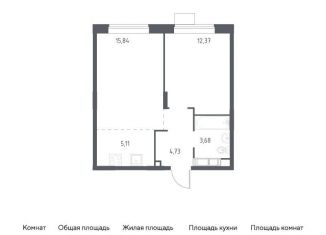 Продажа 1-комнатной квартиры, 41.7 м2, Балашиха, жилой квартал Новоград Павлино, к34