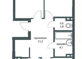 Продается 3-ком. квартира, 84.6 м2, Новосибирская область, улица Коминтерна, 1с