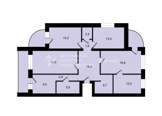 Продам 5-комнатную квартиру, 125.6 м2, Рязанская область, Высоковольтная улица, 16к4