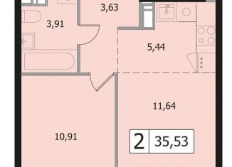 Продаю двухкомнатную квартиру, 35.5 м2, Одинцово