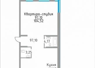 Продам квартиру студию, 104.5 м2, Самара, Ново-Садовая улица (дублёр)
