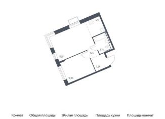 Однокомнатная квартира на продажу, 40.8 м2, Москва, Молжаниновский район, жилой комплекс Молжаниново, к5