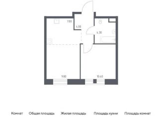 Продается 1-комнатная квартира, 35.5 м2, Москва, Шоссейная улица, 90с59
