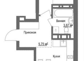 Продаю однокомнатную квартиру, 45.2 м2, Новосибирская область