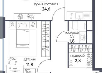 Продам 3-комнатную квартиру, 65.6 м2, Москва, Тагильская улица, 4В, станция Бульвар Рокоссовского