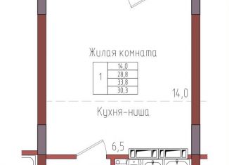 Продаю однокомнатную квартиру, 30.3 м2, Калининградская область