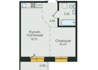 Продается квартира со свободной планировкой, 44.2 м2, Иркутск, улица Пискунова, 132