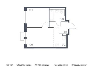 Продаю однокомнатную квартиру, 32.4 м2, Москва, Молжаниновский район