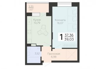 Продам однокомнатную квартиру, 39 м2, Воронеж, Коминтерновский район
