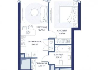 Продаю 2-комнатную квартиру, 42.7 м2, Москва, район Раменки, 1-й Сетуньский проезд, вл8