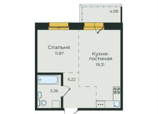 Продаю квартиру свободная планировка, 46.7 м2, Иркутск, улица Пискунова, 132