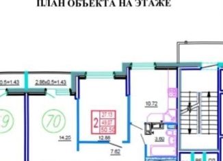 2-комнатная квартира на продажу, 52 м2, Краснодар, Карасунский округ, улица Владимира Жириновского, 1к4