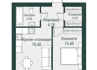 Продажа 1-ком. квартиры, 40.6 м2, Челябинская область