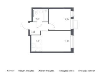 Однокомнатная квартира на продажу, 35.9 м2, Москва, Молжаниновский район