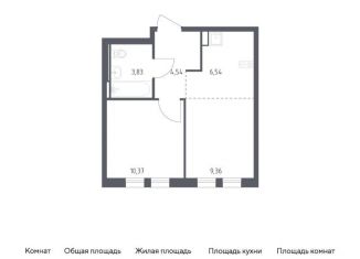 Продажа однокомнатной квартиры, 34.6 м2, село Остафьево, жилой комплекс Остафьево, к23