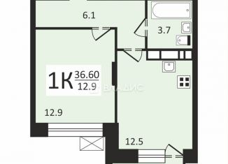 Продажа 1-комнатной квартиры, 36.6 м2, поселение Сосенское, ЖК Скандинавия, жилой комплекс Скандинавия, 25.1