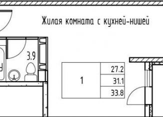 Продается квартира студия, 32.4 м2, Ростовская область