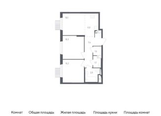 Продается двухкомнатная квартира, 51.2 м2, Московская область, улица Стрельбище Динамо, 10