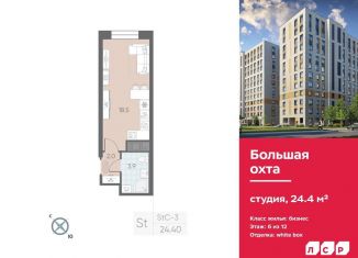 Квартира на продажу студия, 24.4 м2, Санкт-Петербург, метро Новочеркасская