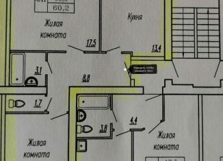 2-ком. квартира на продажу, 60.2 м2, Тюменская область, улица 30 лет Победы, 81