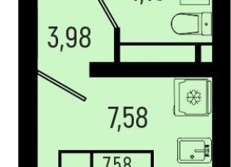 Продажа квартиры студии, 17.2 м2, село Небуг