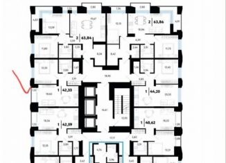 Продажа 1-ком. квартиры, 42.3 м2, Тюмень
