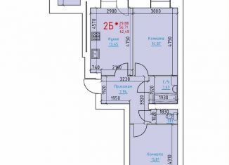 Продается 2-ком. квартира, 62.5 м2, рабочий посёлок Шексна, Исполкомовская улица