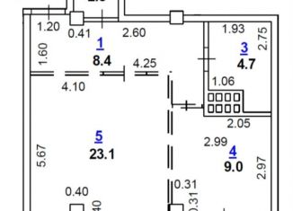 Продам 2-комнатную квартиру, 48.7 м2, Ростов-на-Дону, Кировский район, Восточная улица, 7с2